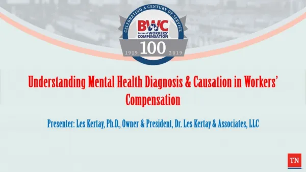 Understanding Mental Health Diagnosis &amp; Causation in Workers’ Compensation