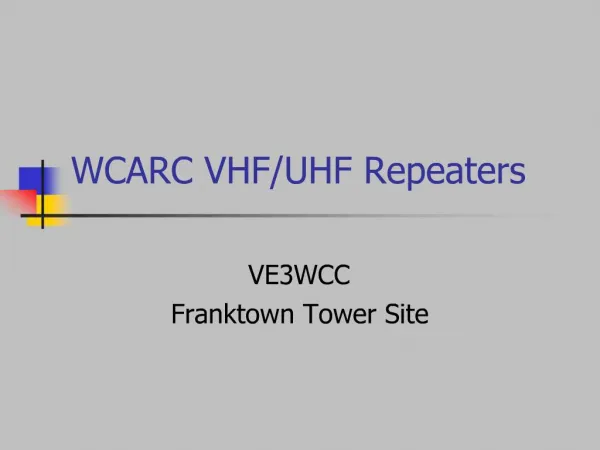 WCARC VHF