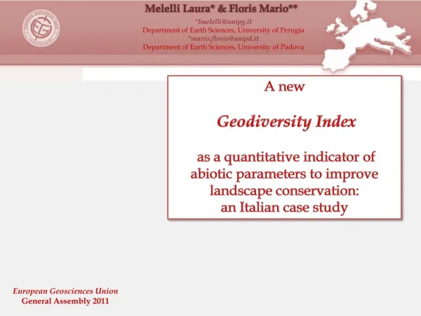 A new Geodiversity Index