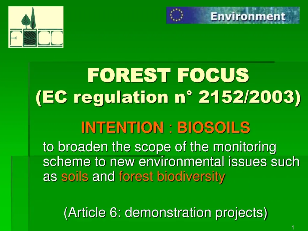 forest focus ec regulation n 2152 2003