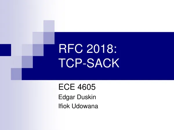 RFC 2018: TCP-SACK