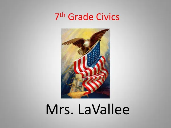 7 th Grade Civics