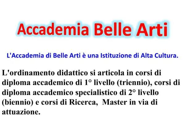 Accademia Belle Arti