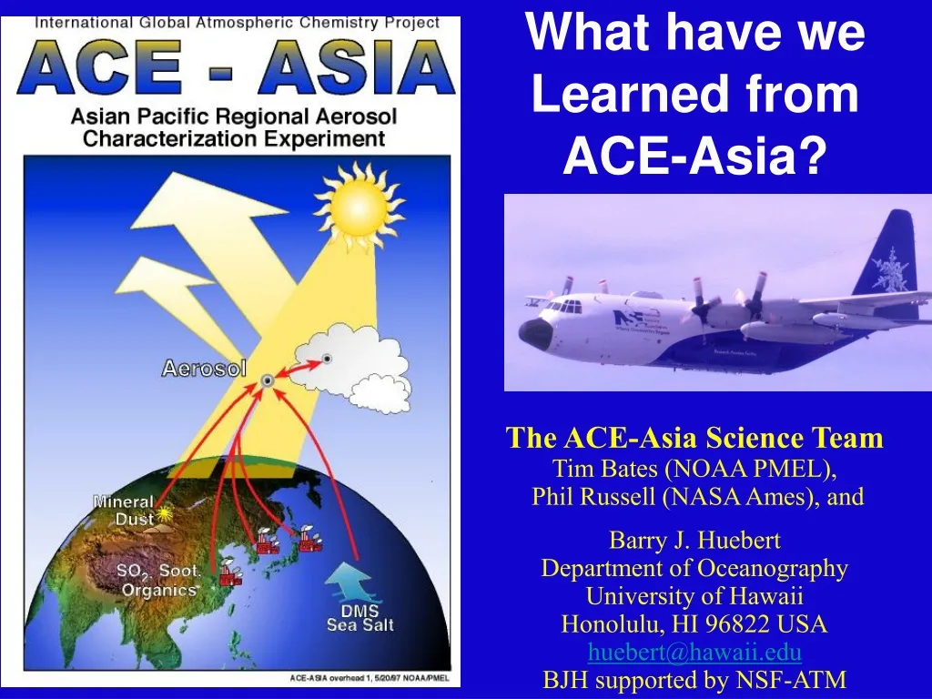 what have we learned from ace asia