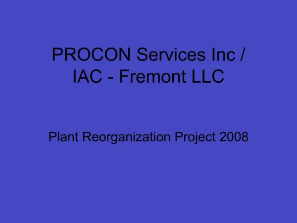 PROCON Services Inc