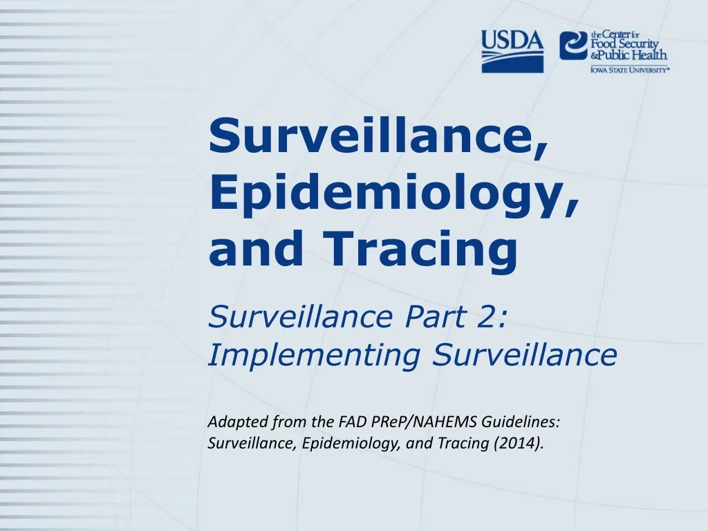 surveillance epidemiology and tracing