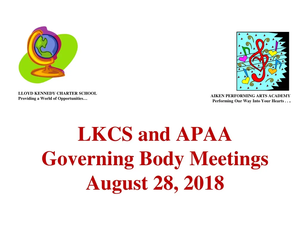 lkcs and apaa governing body meetings august 28 2018
