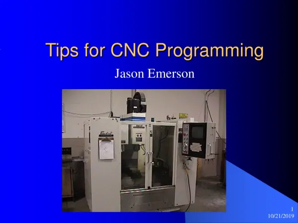 Tips for CNC Programming