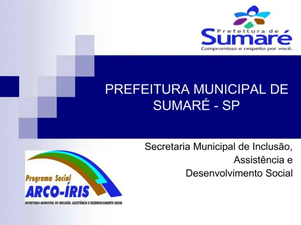 PREFEITURA MUNICIPAL DE SUMAR - SP