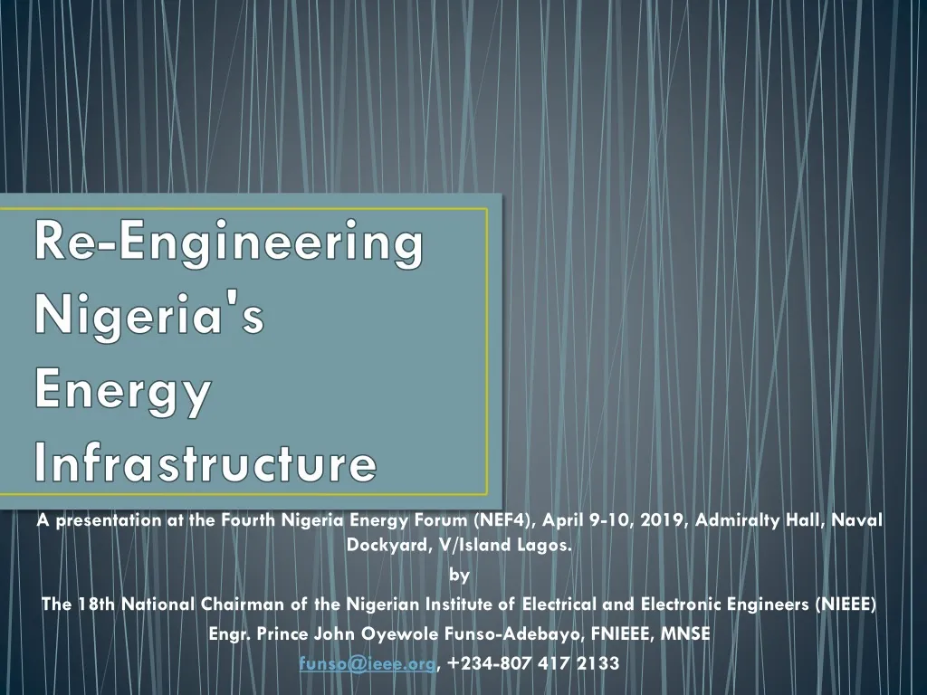 re engineering nigeria s energy infrastructure