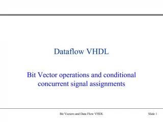 Dataflow VHDL - slide 1
