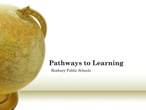 Pathways to Learning