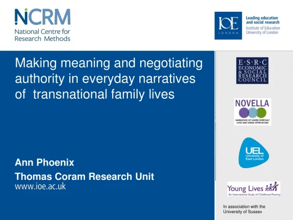 Making meaning and negotiating authority in everyday narratives of transnational family lives