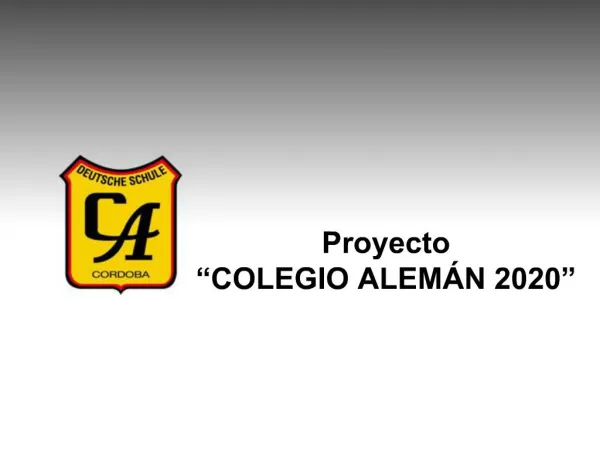 Proyecto COLEGIO ALEM N 2020