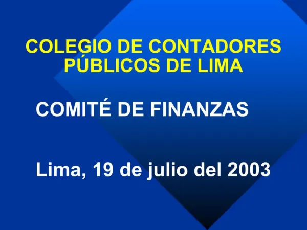 COLEGIO DE CONTADORES P BLICOS DE LIMA