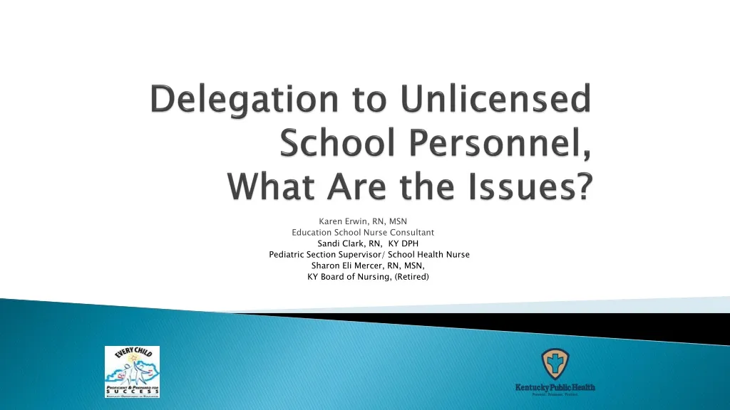delegation to unlicensed school personnel what are the issues