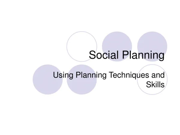 Social Planning