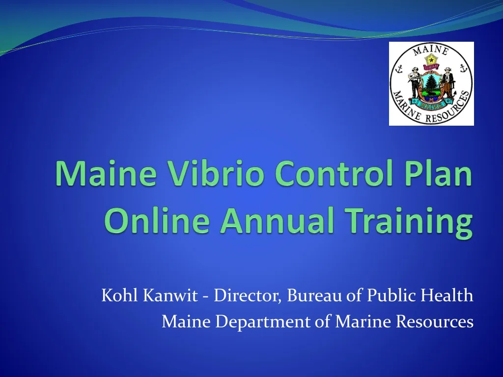 maine vibrio control plan online annual training