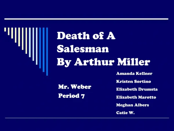 Death of A Salesman By Arthur Miller