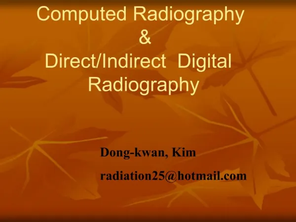 Computed Radiography Direct