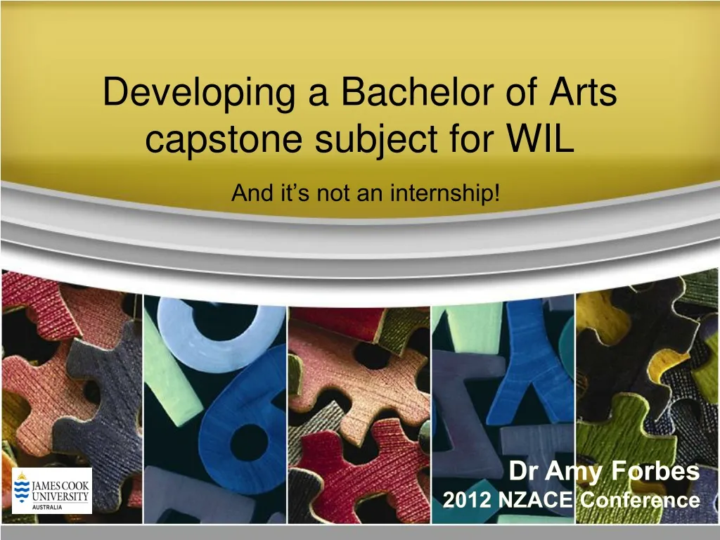 developing a bachelor of arts capstone subject for wil