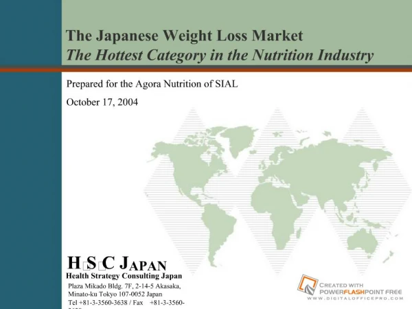 The Japanese Weight Loss Market: The Hottest Category in the ...