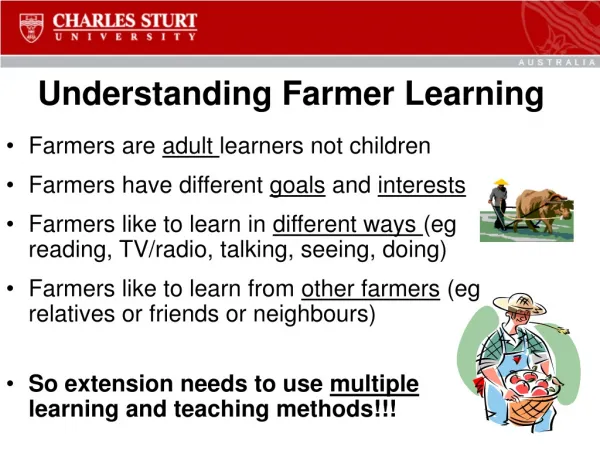 Understanding Farmer Learning