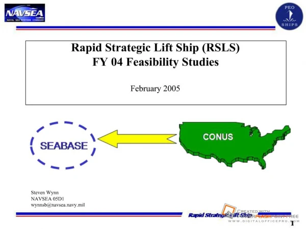 Rapid Strategic Lift Ship