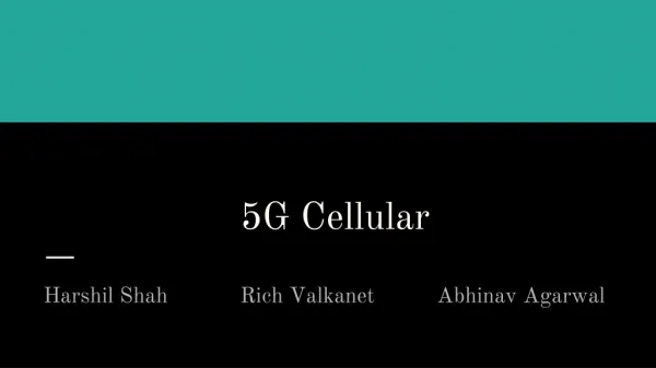 5G Cellular