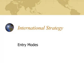 International Strategy - slide 1