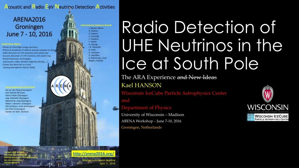 radio detection of uhe neutrinos in the ice at south pole
