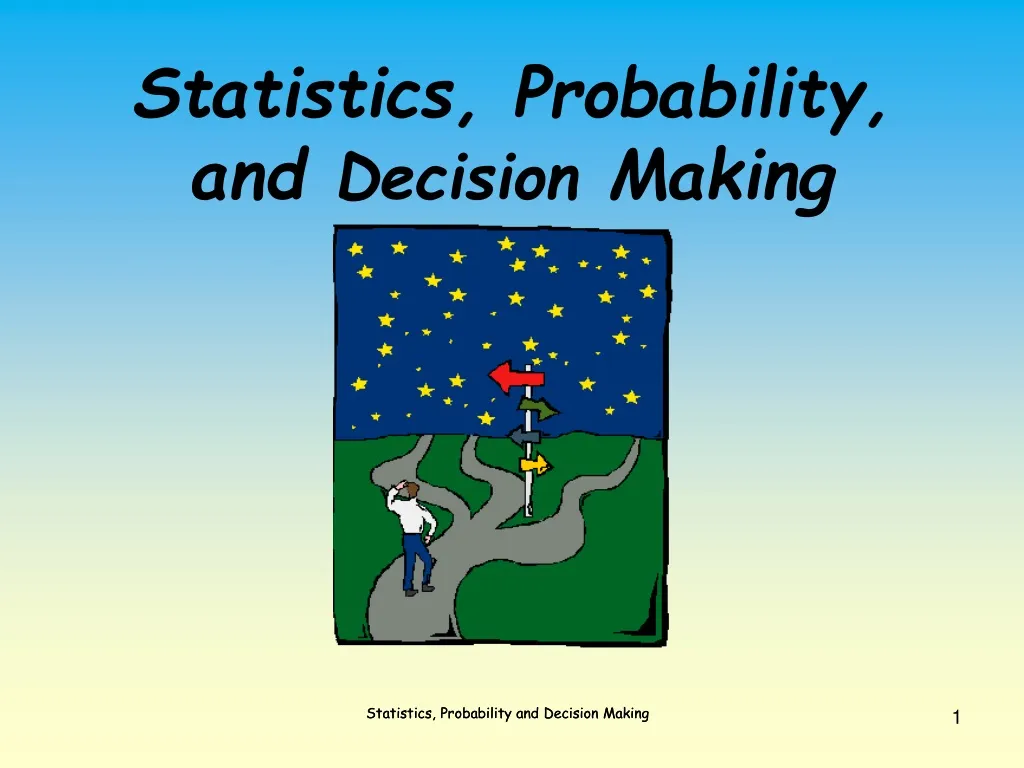 statistics probability and decision making