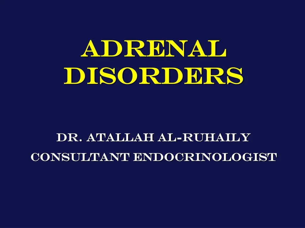adrenal disorders
