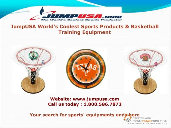Basketball equipments by JumpUSA