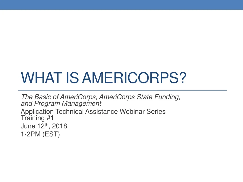 what is americorps