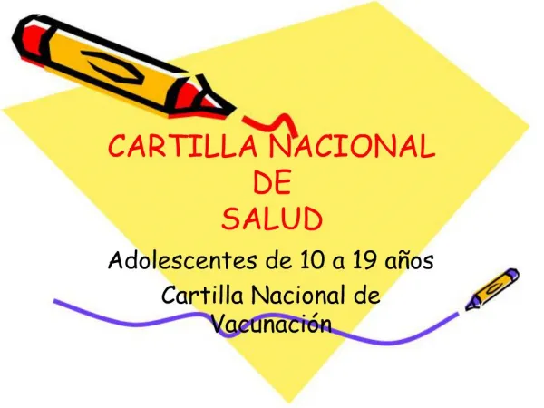 CARTILLA NACIONAL DE SALUD