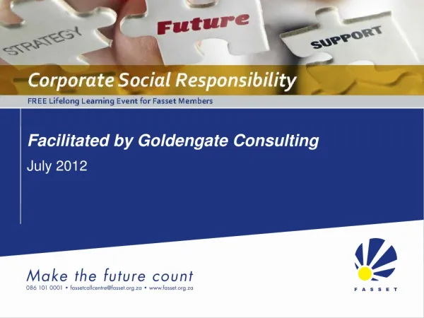 Facilitated by Goldengate Consulting