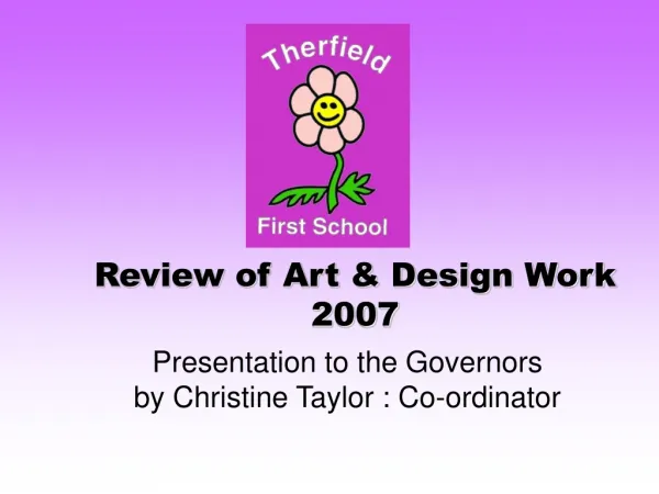 Review of Art &amp; Design Work 2007