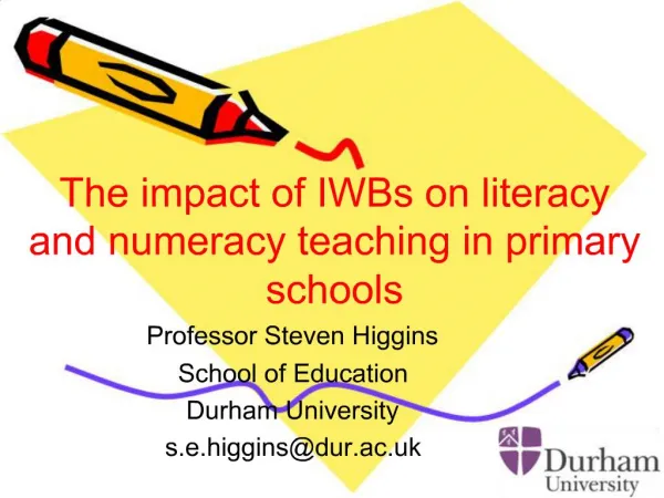The impact of IWBs on literacy and numeracy teaching in primary schools
