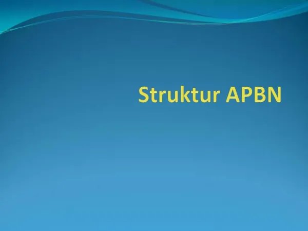 Struktur APBN