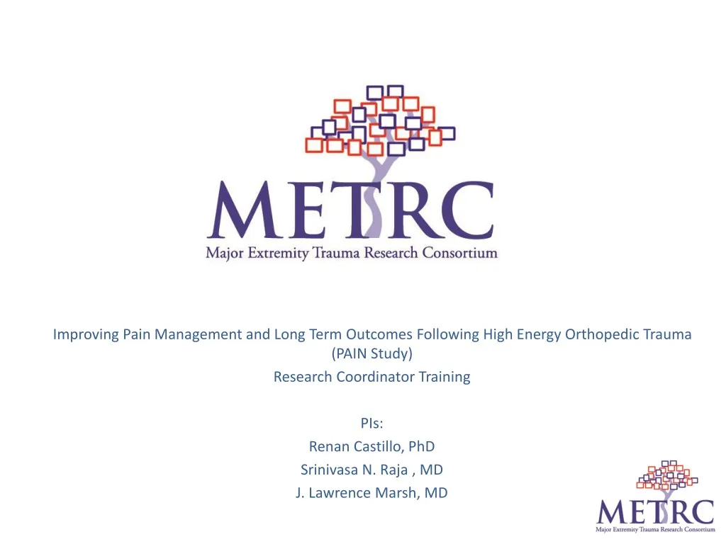 improving pain management and long term outcomes