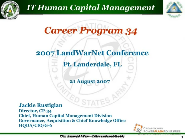 2007 LandWarNet Conference Ft. Lauderdale, FL