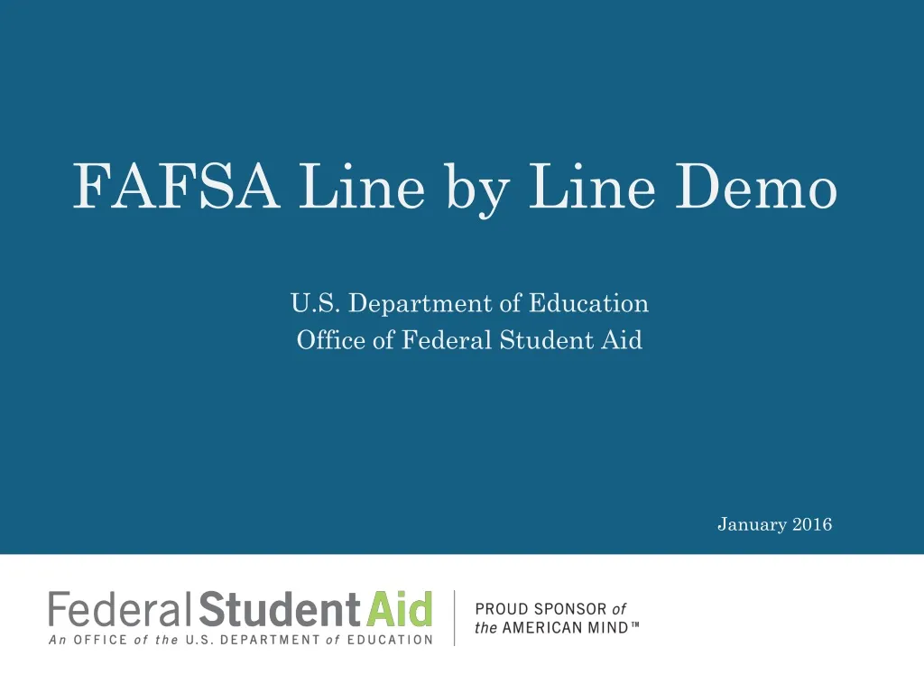 fafsa line by line demo
