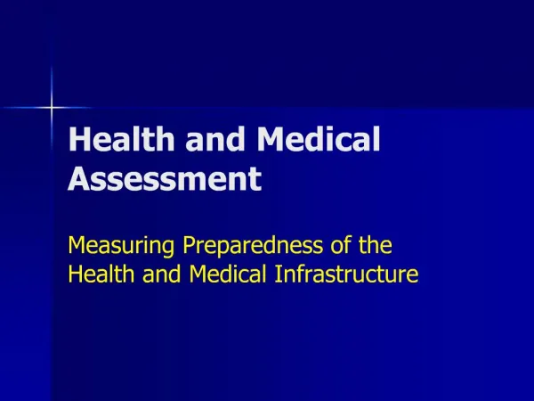 Health and Medical Assessment
