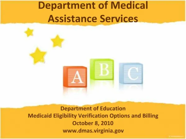 Department of Medical Assistance Services