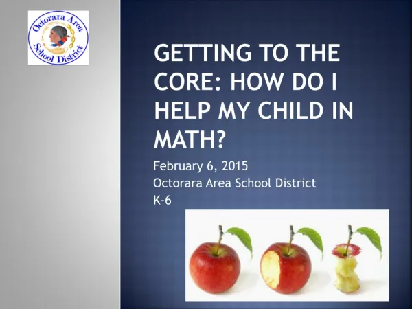 Getting to the core: How do I help my child in math?