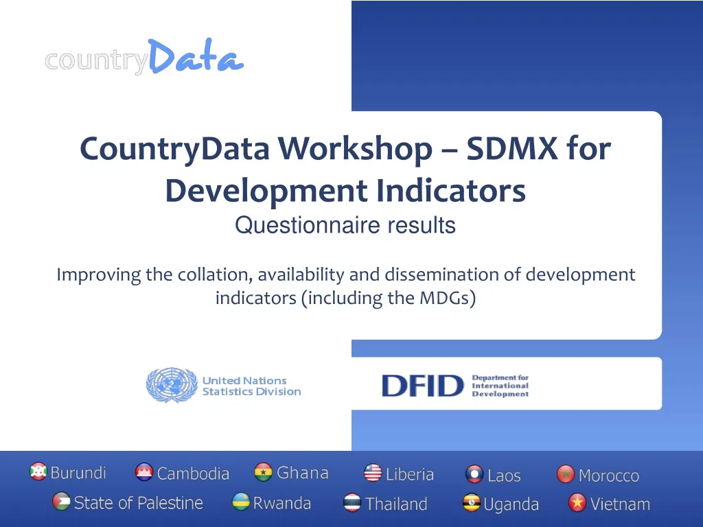countrydata workshop sdmx for development