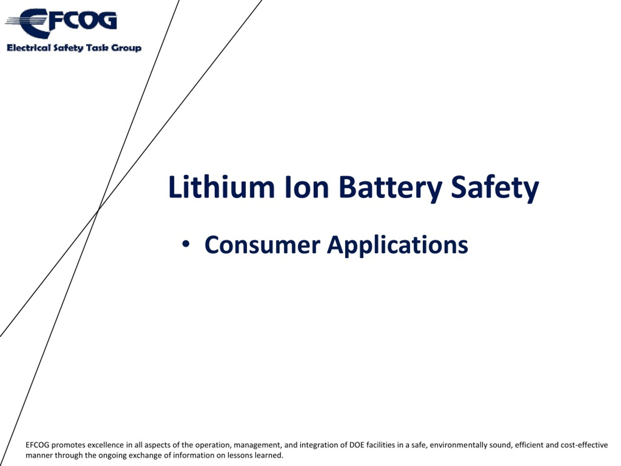 PPT - Lithium Ion Battery Safety PowerPoint Presentation, free download ...
