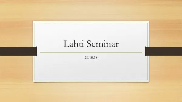 Lahti Seminar