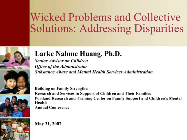 Wicked Problems and Collective Solutions: Addressing Disparities
